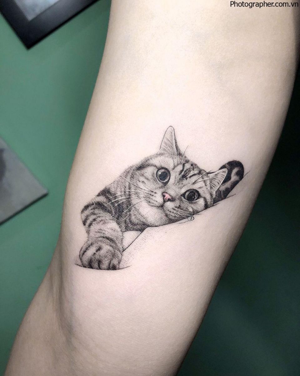 татуировки для девушек на руке кошка